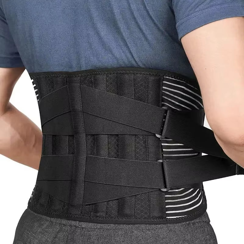Lower Back Brace Lumbar Support Belt Adjustable Double Pull Breathable Spine Decompression Medical Orthopedic Brace Pain Relief