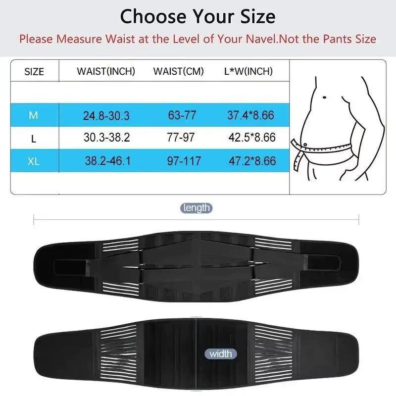 Lower Back Brace Lumbar Support Belt Adjustable Double Pull Breathable Spine Decompression Medical Orthopedic Brace Pain Relief